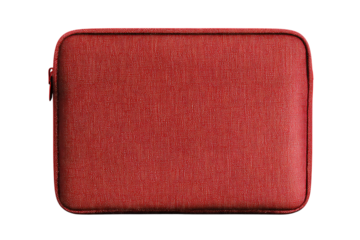 Laptop sleeve neoprene texture minimalist design shadowed softly isolated on transparent background 