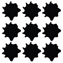 Grunge Splat Blob Shapes
