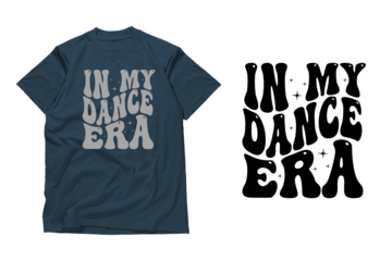 Stylish Graphic Tee with Dance Era Quote