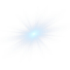  Effects, lens flare, shine, explosion, neon light, set. Light star blue png. Light sun blue png. 