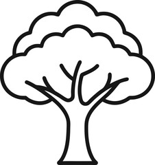Teak Tree outline icon