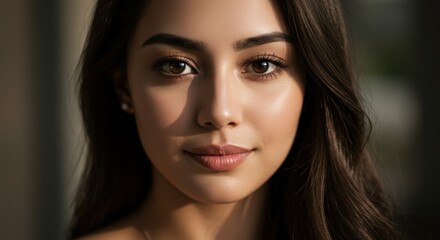 Fototapeta premium Beautiful woman with natural beauty