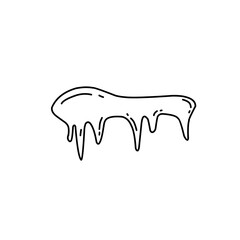 handdrawn snow ice icon