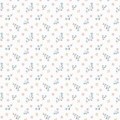 
Dainty Pastel Floral Seamless Pattern