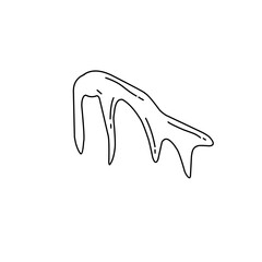 handdrawn snow ice icon