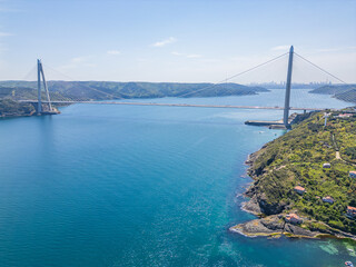 Rumelifeneri and Garipçe Fortresses on the Bosphorus Coast near Istanbul, Turkey