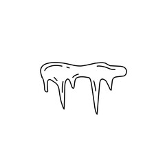 handdrawn snow ice icon