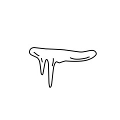 handdrawn snow ice icon