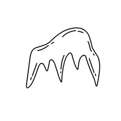 handdrawn snow ice icon