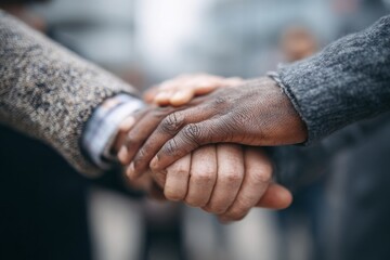 Fototapeta premium handshake of old people