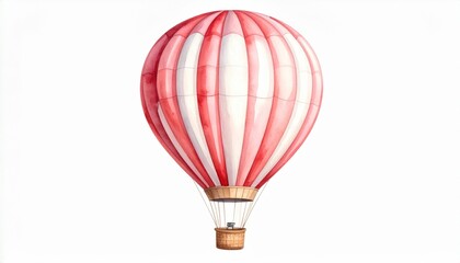 Naklejka premium Hot air ballon isolated on white background