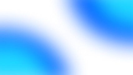 Blue color gradient abstract shape element with transparent background