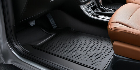 Sleek mat enhances vehicle interior for modern style Generative AI