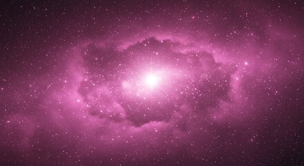 Fototapeta premium Pink Nebula Cosmic Wonder: Celestial Dance of Stars and Dust