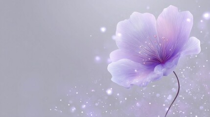 purple flower in water