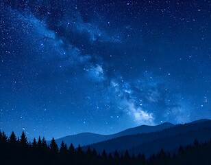 Fototapeta premium night sky with clouds