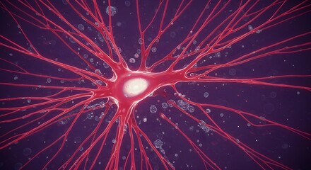 Obraz premium Neuron, Nerve cell, Neural network, Neuron Cell Network