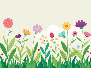 spring flowers background