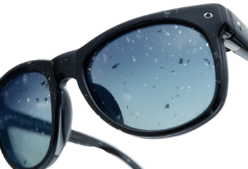 Stylish Sunglasses with Water Droplets: Enhance Your Look & Protect Your Eyes from Rain & Glare