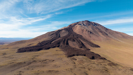 Aerial view of the Tuzgle Volcano, in Jujuy, Argentina.