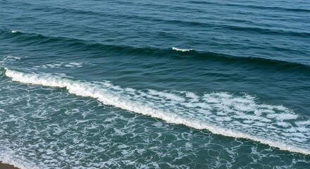 Obraz premium Ocean, Waves, Sea, Ocean Waves Crashing on Shore