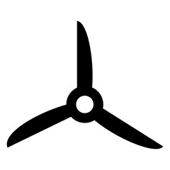 Obraz premium Propeller vector silhouette , clip art, and symbol. Shilhouette of propeller concept and simple design