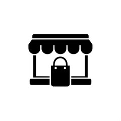 Shop Icon with Shopping Bag