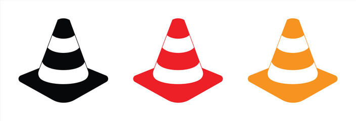 traffic cone icon. safety and barrier traffic vector illustration