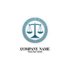 Justice and Balance: A simple yet symbolic representation of law and fairness, this image showcases the scales of justice encircled by a laurel wreath. A timeless design.