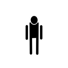 Depressed Person Icon – Downcast Figure Silhouette Pictogram・落ち込んだ人物のアイコン｜うつむくシルエットピクトグラム