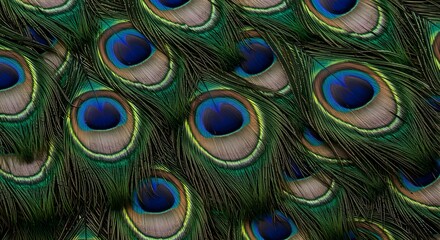Obraz premium Peacock, Feathers, Bird, Peacock Feathers Close Up