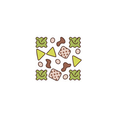 Organic and Geometric Seamless Pattern Design