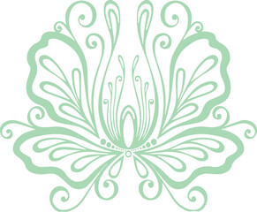 Beautiful flower art and mandala vector design