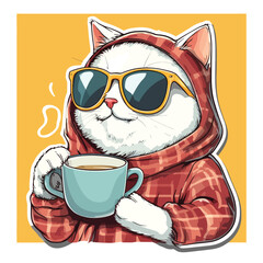Hip Cat with Attitude and Shades