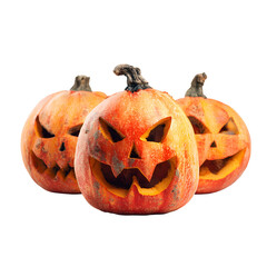 halloween pumpkin isolated on white