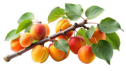 apricots on a branch