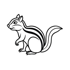 chipmunk animal vector illustration