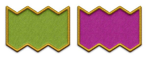 emboroidery shape. Embroidery background. Speech bubble embroidery,