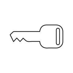 car key line icon