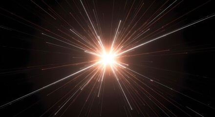 Fototapeta premium Starburst, Explosion, Light rays, Bright Starburst Explosion
