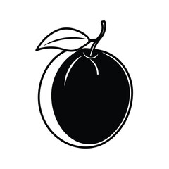 hog plum fruit vector illustration