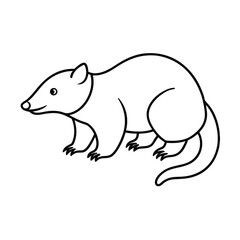 mole animal vector illustration