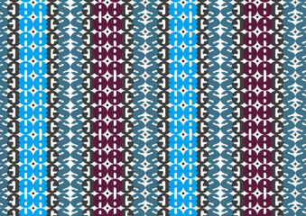 Repeating seamless pattern featuring a geometric motif square shape vector