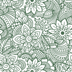 Beautiful flower art and mandala vector design