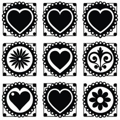 Heart Design Patterns & Decorative Love Symbols