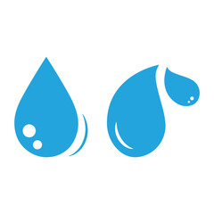 Water Drop Icon Set Vector Design.