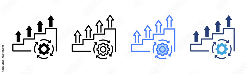 Poster Incremental icon sheet multiple style collection