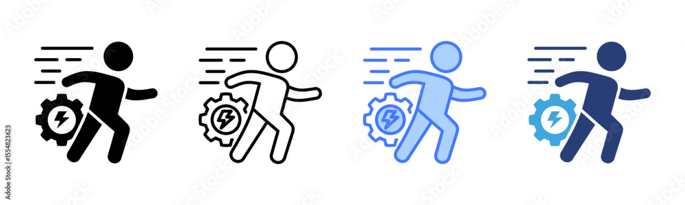 Poster Action icon sheet multiple style collection