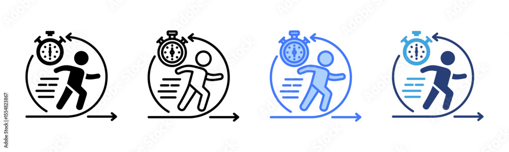 Poster Agility icon sheet multiple style collection
