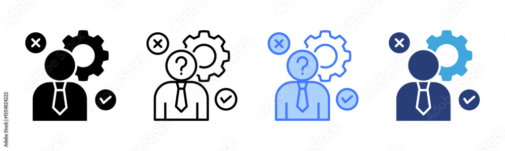 Poster Hypothesis icon sheet multiple style collection